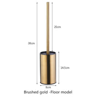 Brosse WC Ronde Inox avec Support, 7 Coloris