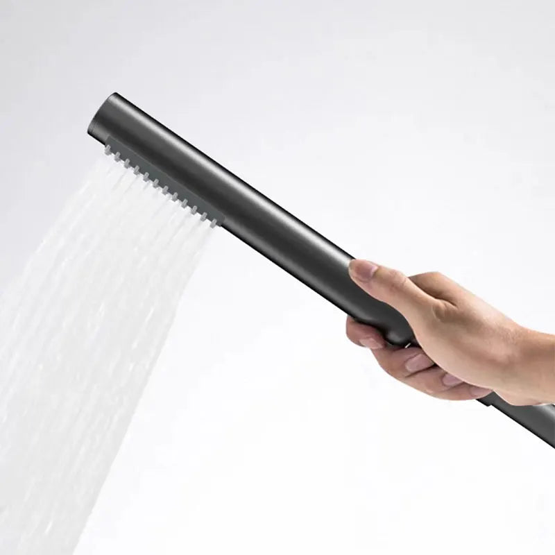 Robinet Baignoire sur Pied Autoportant avec Douchette, Hauteur 130 cm, 5 Finitions