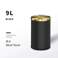 Poubelle Salle de Bain Inox 9 ou 10 L avec ou sans Couvercle
