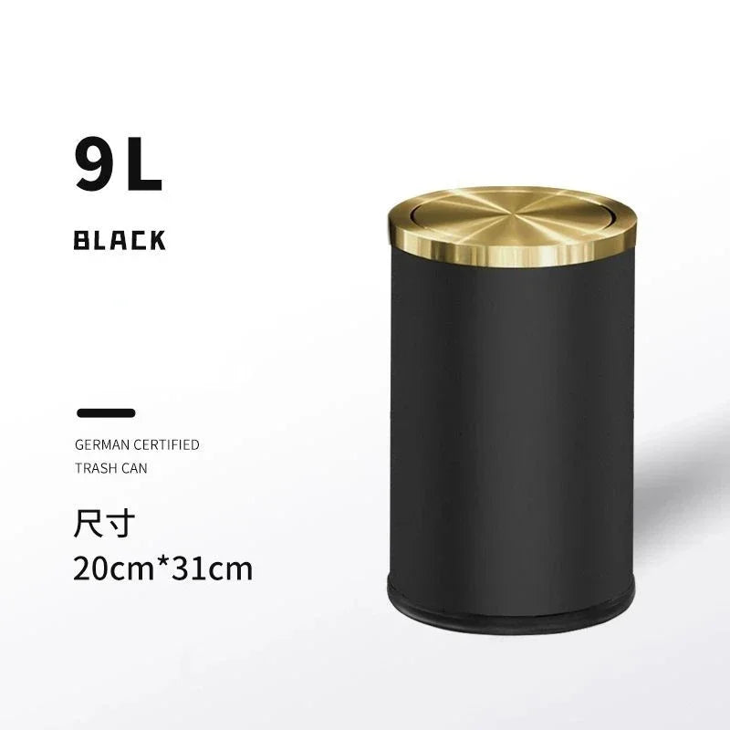 Poubelle Salle de Bain Inox 9 ou 10 L avec ou sans Couvercle