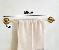 Accessoires Salle de Bain Laiton Antique Brossé à la Pièce, 20 Articles