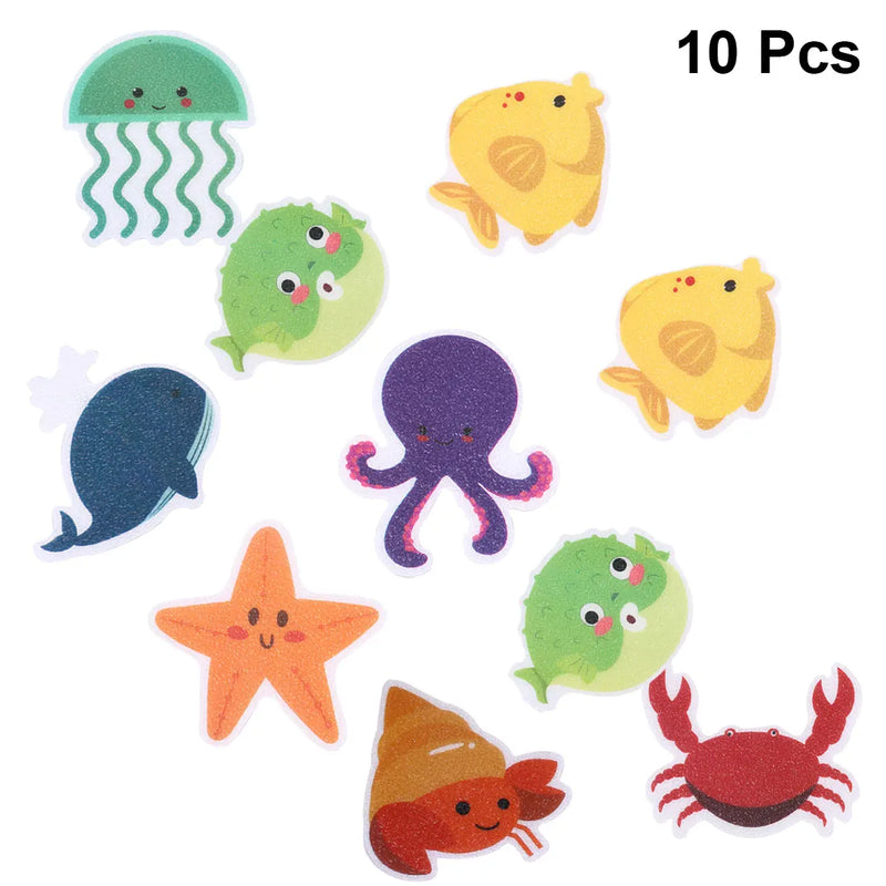Autocollants Antidérapants pour Baignoire et Douche, Lot de 10 Pièces