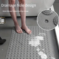 Tapis de Douche Ovale Ventouses Masse-Pieds 35 x 70 cm