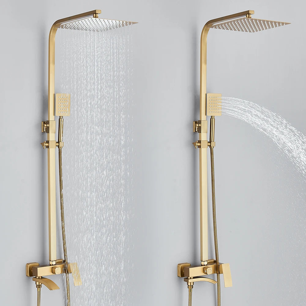 Mitigeur Douche Cascade 3 Voies Bec Pivotant