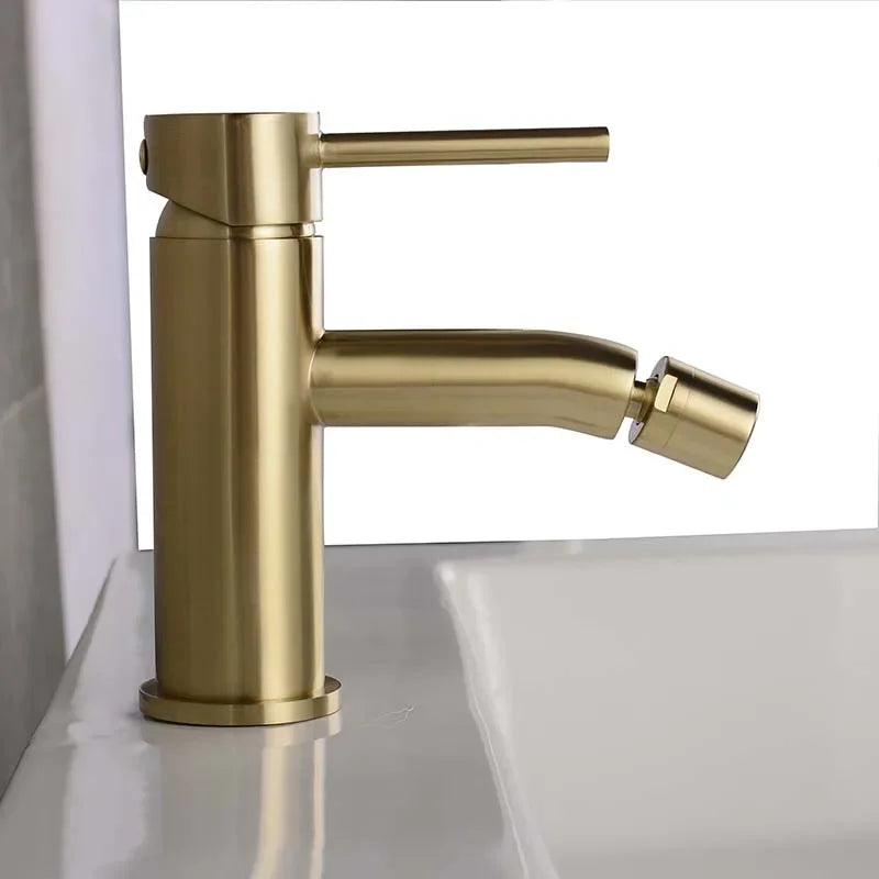 Mitigeur Bidet Monotrou en Laiton à Jet Orientable, 4 Finitions