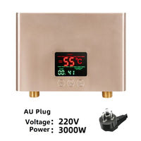 Chauffe-Eau Instantané Électrique Mural avec Télécommande, 3 000 ou 5 500 W