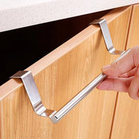 Porte-Serviette de Porte de Meuble Inox Sans Perçage, 23 ou 36 cm