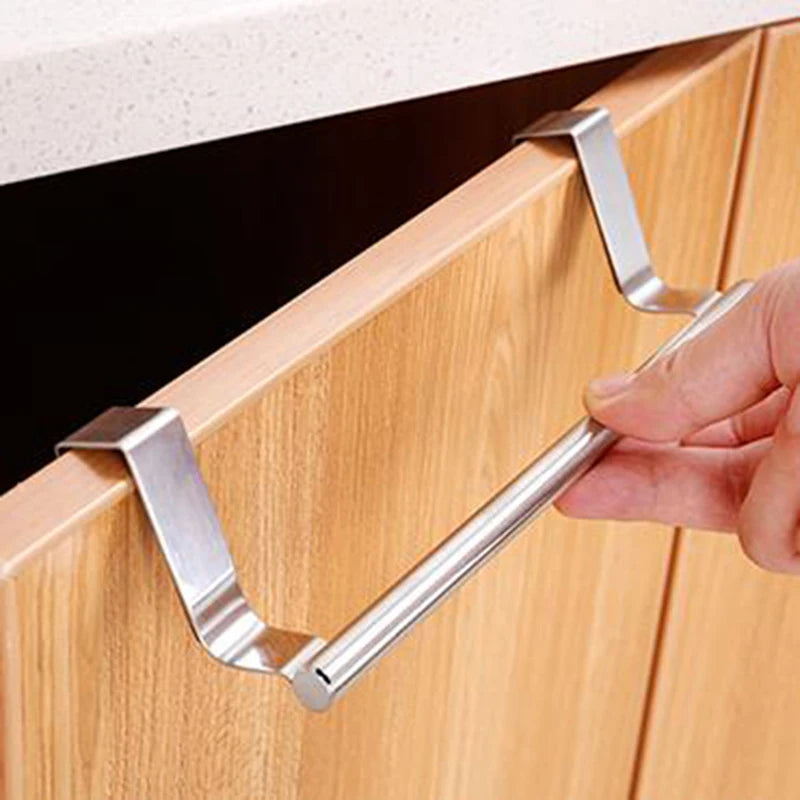 Porte-Serviette de Porte de Meuble Inox Sans Perçage, 23 ou 36 cm