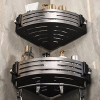 Étagère de Salle de Bain Sans Perçage Triangulaire ou Carrée 68 cm