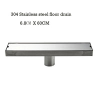 Caniveau de Douche Inox 304 Anti-Odeur, 20 à 100 cm