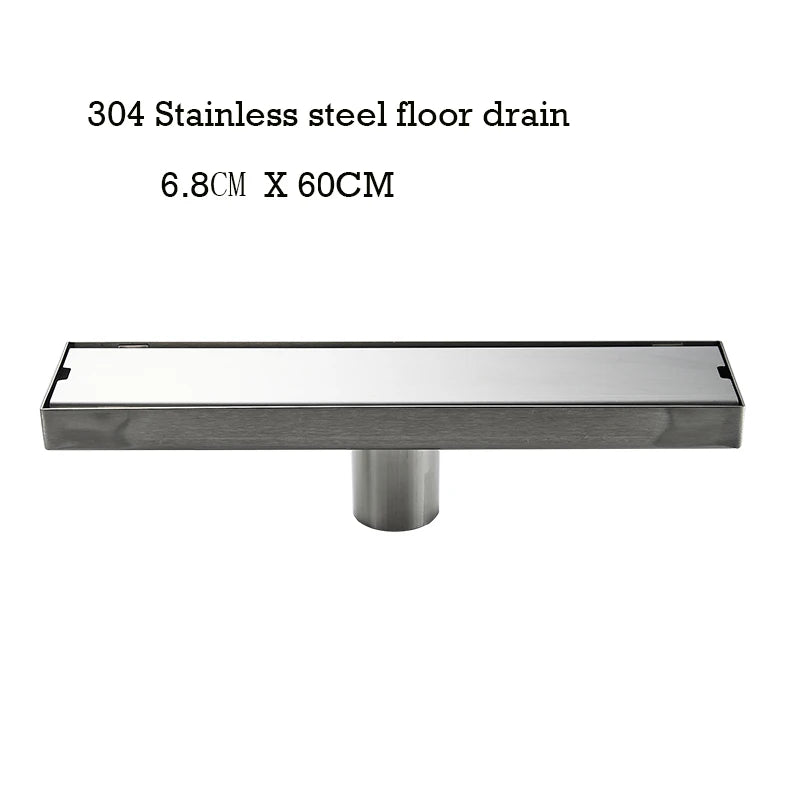 Caniveau de Douche Inox 304 Anti-Odeur, 20 à 100 cm