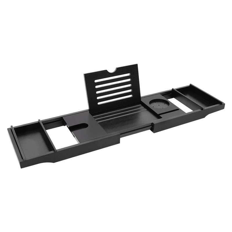 Pont de Baignoire Bambou Noir Extensible 75 à 110 cm