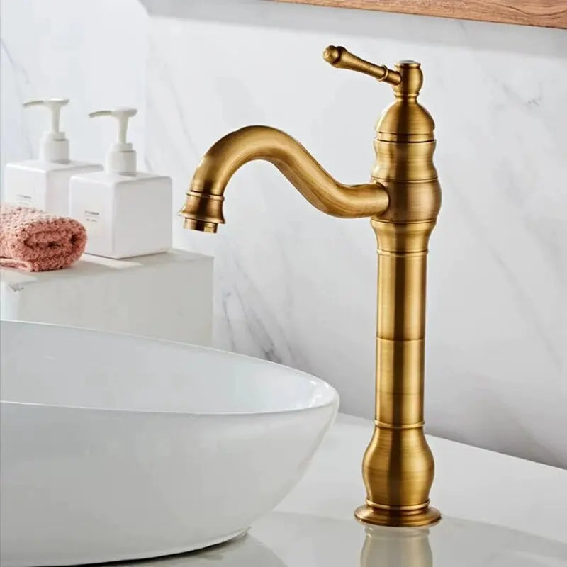 Robinet Lavabo Laiton Trou Unique 6 Finitions