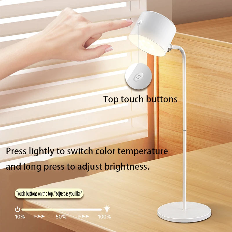 Lampe de Table Sans Fil Rechargeable Tactile avec Télécommande, Magnétique