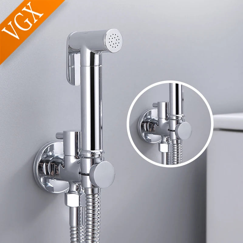 Douchette WC Eau Froide Flexible Inox 1,5 m, 4 Finitions