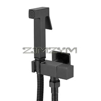 Douchette WC Laiton Robinet d'Angle Carré Eau Froide, 5 Finitions