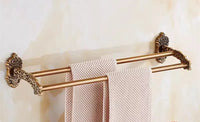 Accessoires Salle de Bain Bronze Antique Ciselé en Aluminium à la Pièce, 13 Articles