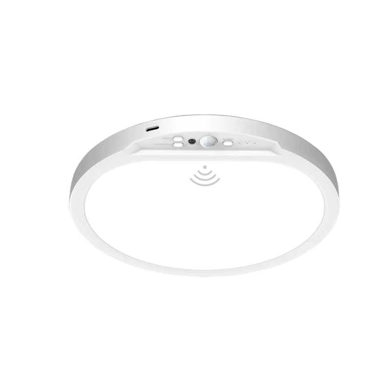 Plafonnier Rechargeable USB Magnétique, Détecteur de Mouvement et Télécommande, 20 cm