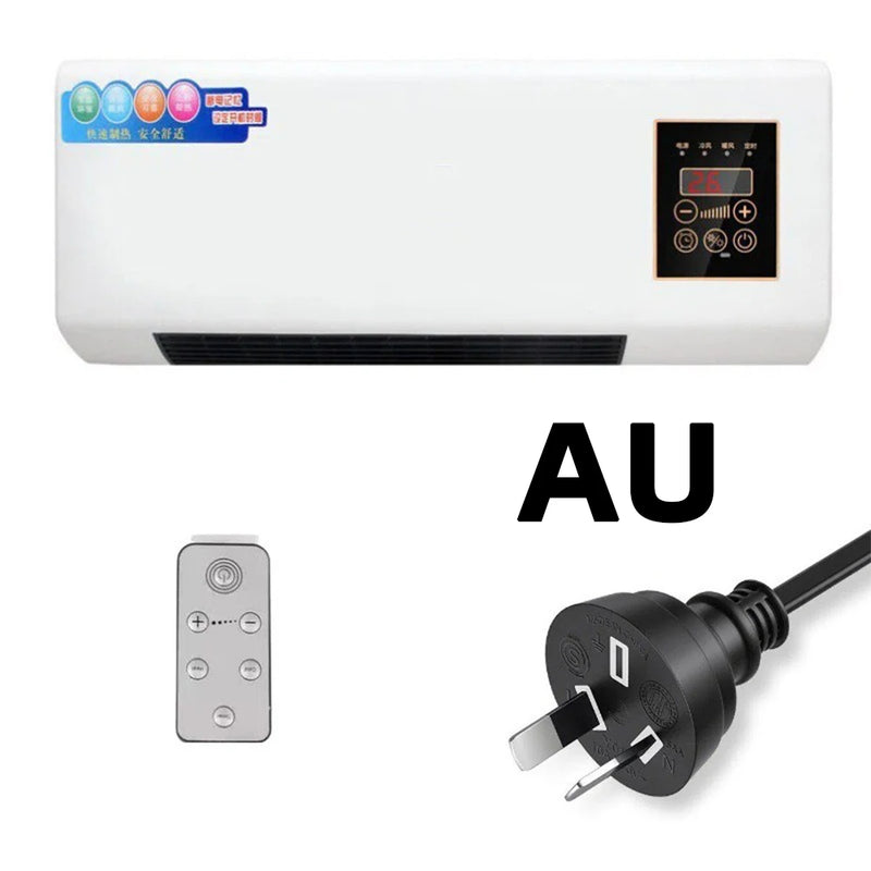 Radiateur Salle de Bain Mural Soufflant 2 en 1 Chaud et Frais, Télécommande