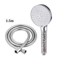 Pommeau de Douche Haute Pression avec Filtre Minéral, Noir ou Blanc