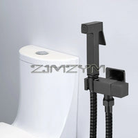 Douchette WC Laiton Robinet d'Angle Carré Eau Froide, 5 Finitions