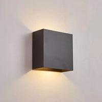 Applique Murale LED Cube Haut et Bas, Blanc ou Noir, 6 ou 10 W