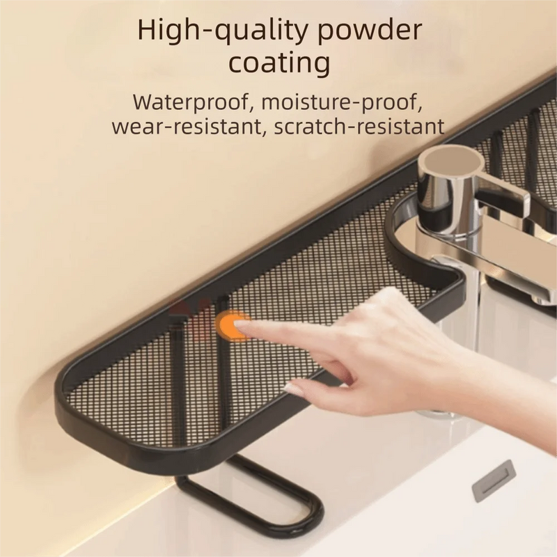 Support de Robinet pour Évier en Acier Noir ou Blanc, 50 cm