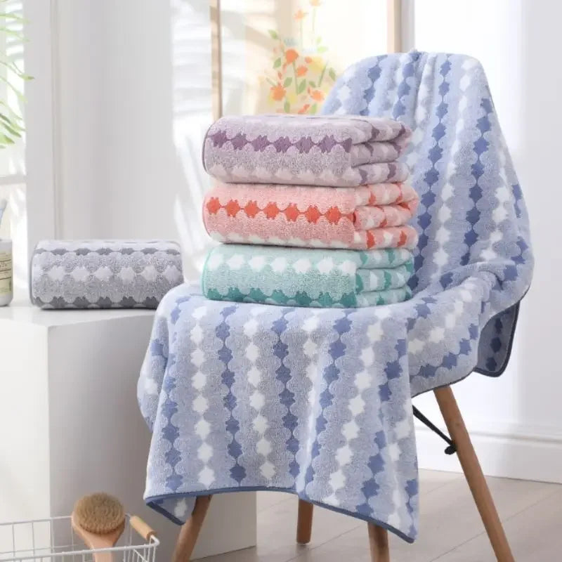 Serviette de Bain Microfibre Ultra Absorbante 34 x 74 ou 70 x 140 cm