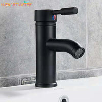 Mitigeur de Lavabo à Trou Unique en Acier Inoxydable