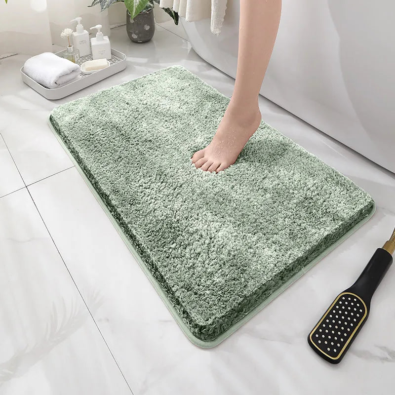Tapis de Bain Peluche Épais Antidérapant, 13 Coloris, 2 Tailles