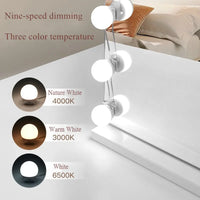 Kit d'Ampoules LED Hollywood pour Miroir, 6, 10 ou 12 Ampoules, USB