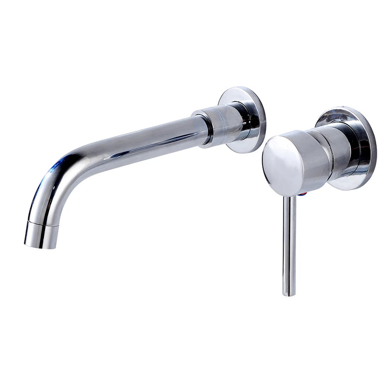 Robinet Mural Lavabo en Laiton, Bec Pivotant, 6 Finitions
