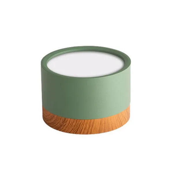 Spot LED en Saillie Effet Bois, 7 Coloris, 5 à 18 W, Ø 7,5 ou 11 cm