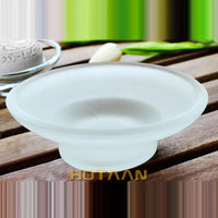 Porte-Savon en Verre Transparent ou Dépoli, Coupelle à Savon à Poser