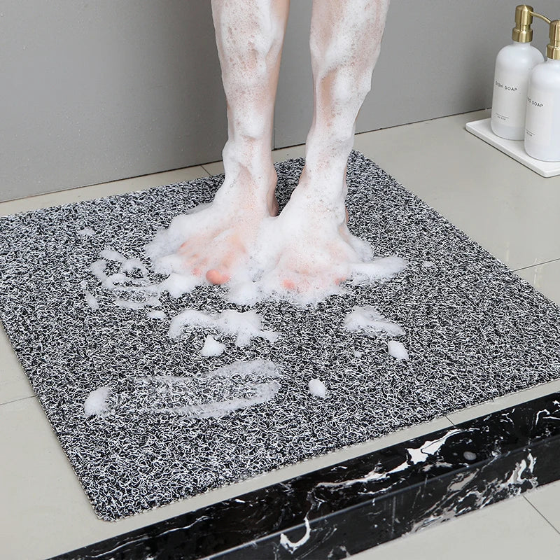 Tapis de Douche Antidérapant à Boucles, 3 Tailles, 7 Coloris