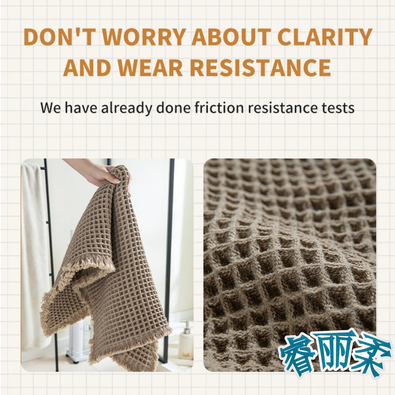 Tapis de Bain Antidérapant Absorbant à Franges