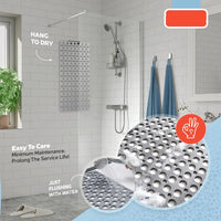 Tapis de Baignoire Antidérapant en TPE Perforé, 2 Tailles