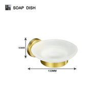 Set Accessoires Salle de Bain Doré Brossé à Composer