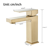 Mitigeur Lavabo Design Carré, Bas et Haut, 5 Finitions