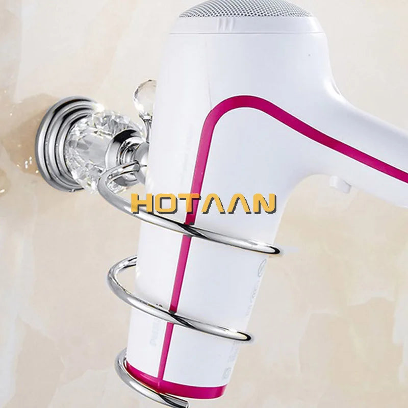 Accessoires Salle de Bain Chromé Cristal Frise Grecque à la Pièce, 17 Articles