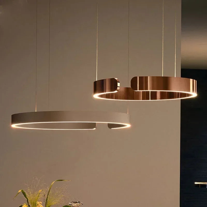 Suspension Cuisine LED Anneaux Ouverts, Ø 40 à 80 cm