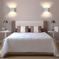 Applique Murale LED Carrée 6 W, Blanche ou Noire, 10 cm