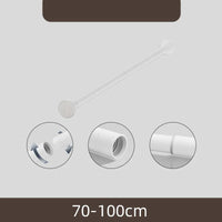 Barre de Douche Télescopique Inox, Noir ou Blanc, 70 à 280 cm