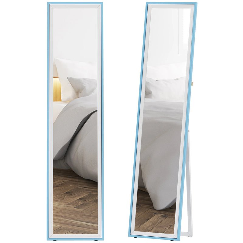 Miroir sur Pied Pleine Longueur Cadre Bicolore 157 cm