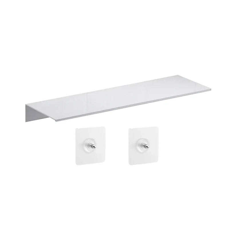 Étagère Salle de Bain Aluminium Sans Perçage Murale