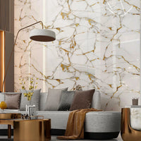 Panneau Mural Adhésif Effet Marbre Imperméable PVC