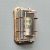 Plafonnier Cuisine Rétro Industriel Bronze avec Cage Métallique, Douille E27