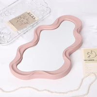 Miroir Mural Design Forme Organique Irrégulière 40 x 25 cm