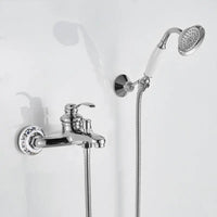 Colonne de Douche Classique Laiton Douchette Main Baignoire