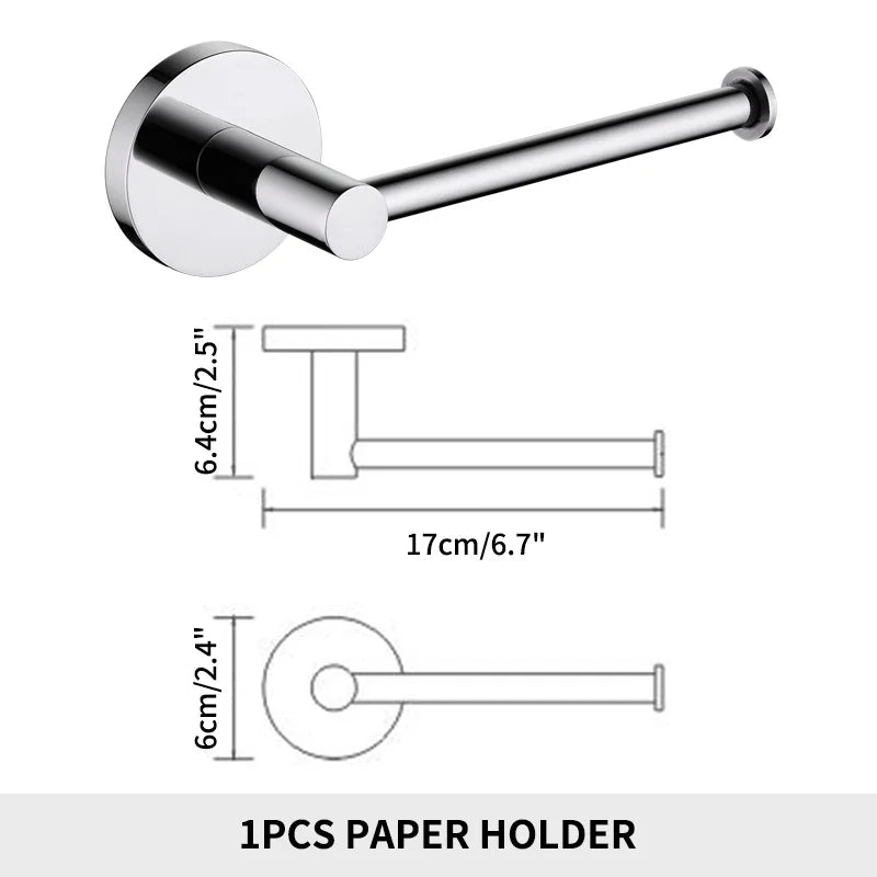 Accessoires Salle de Bain Inox Doré ou Chromé à Choisir